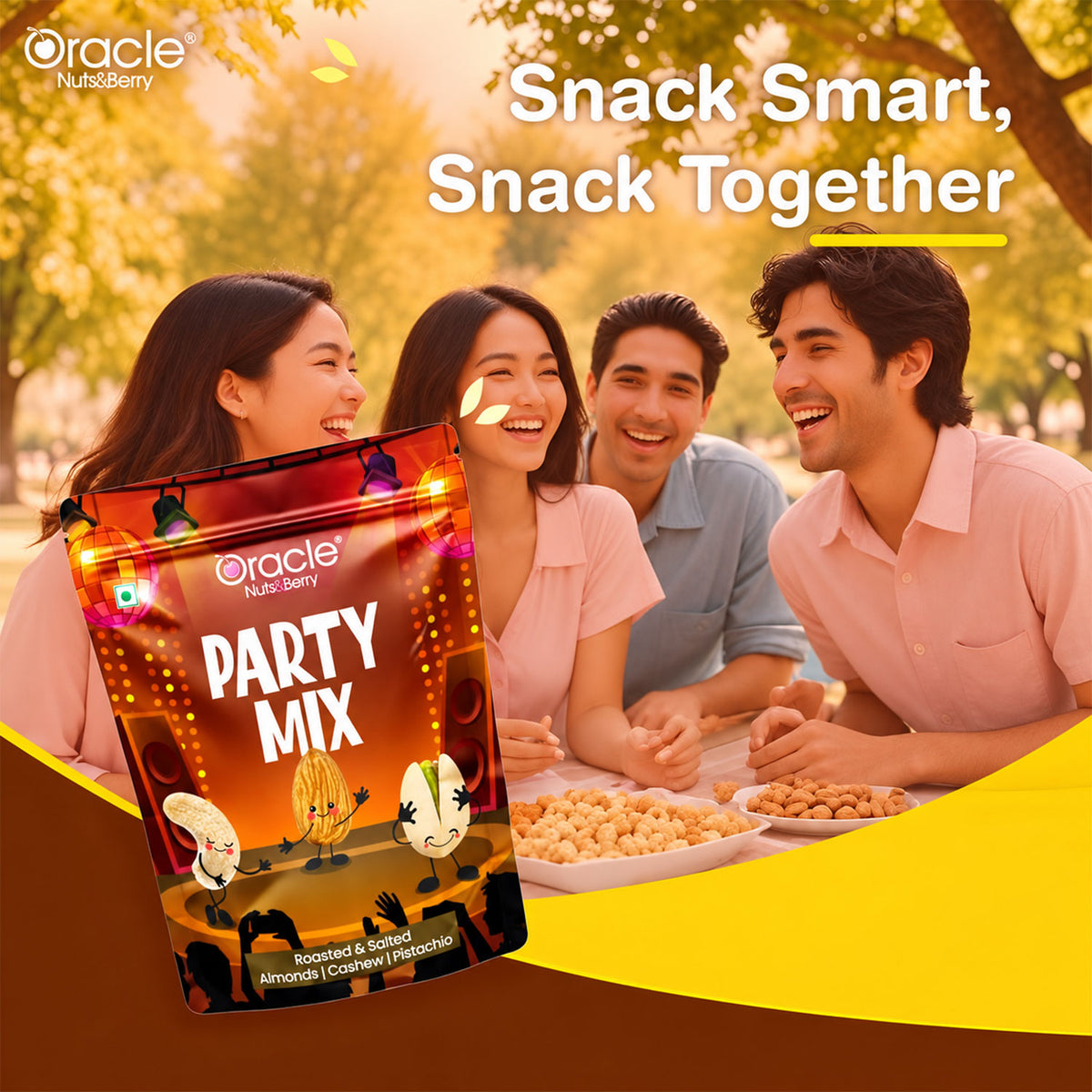 Party Mix Premium Crunchy Blend of Nuts and Savoury Snacks for Party Sharing (200g)