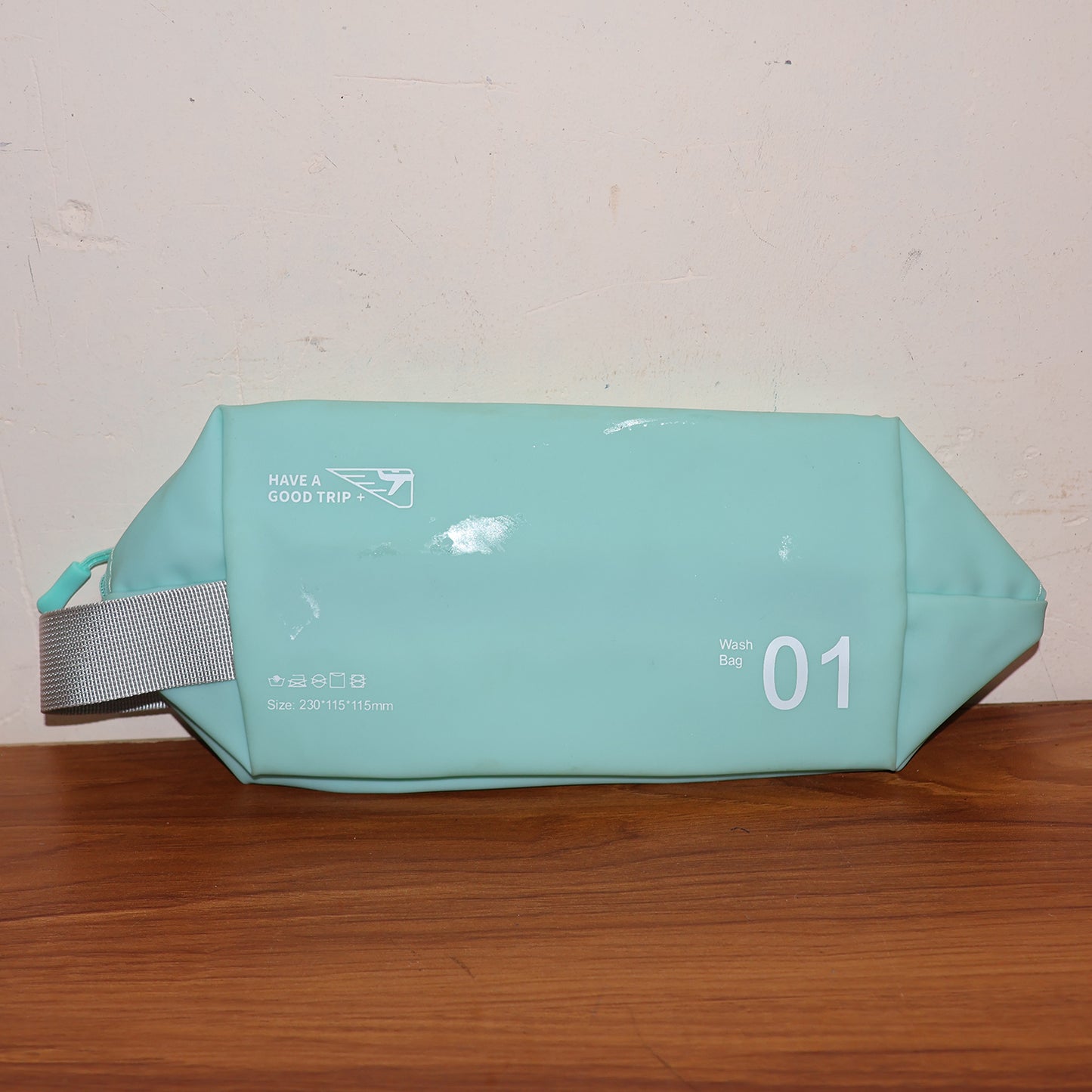 Waterproof Travel Toiletry Wash Bag /  Pouch with Zipper Side Handle - (1 Pc)