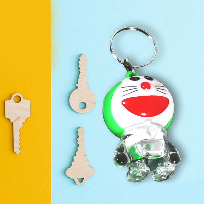 Doremon lightning keychain, 2 colored lightning keychain (1 pc)