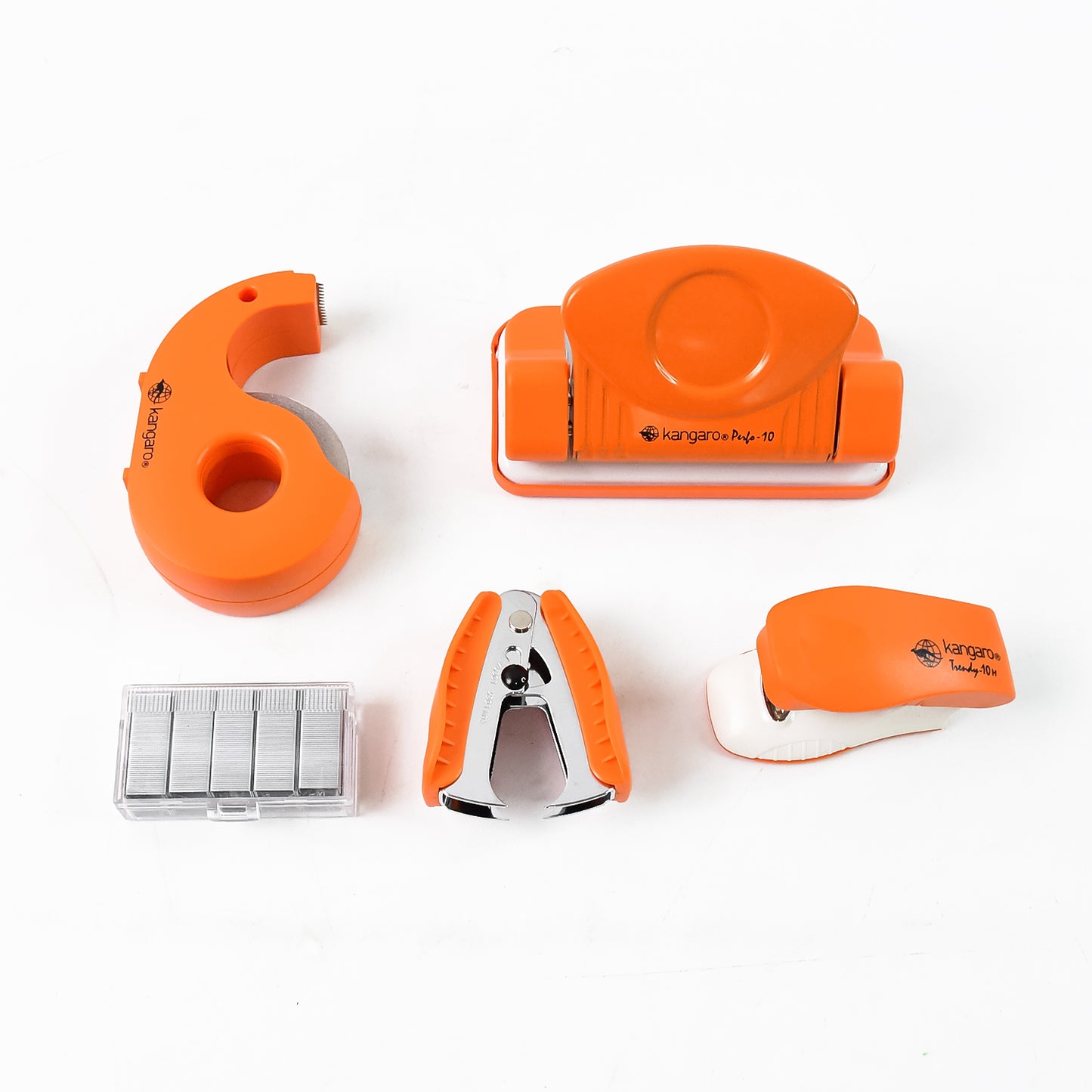 Kangaro 5-in-1 Stationery Gift Set with Stapler, Staples, Staple Remover, Tape Dispenser