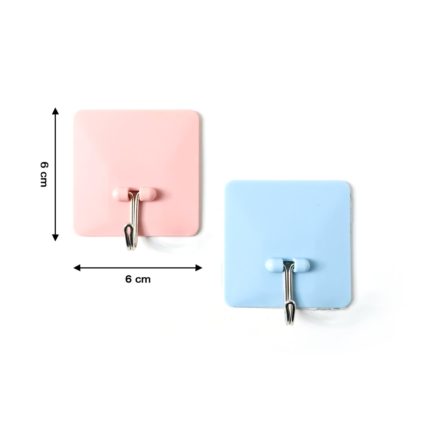 Self-Adhesive Wall-Mounted Utility Hooks (2 Pc)