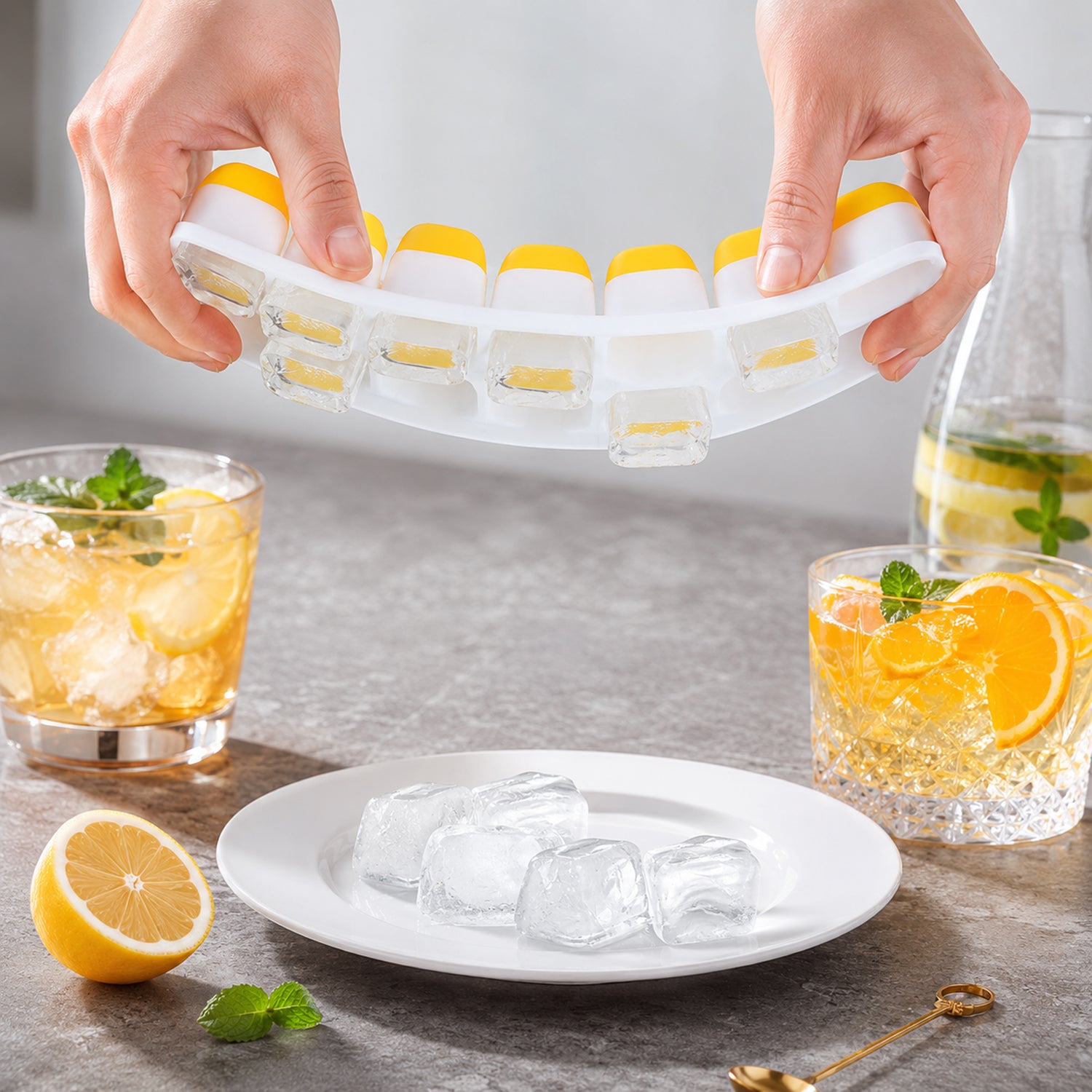 Ice tray easy release mold