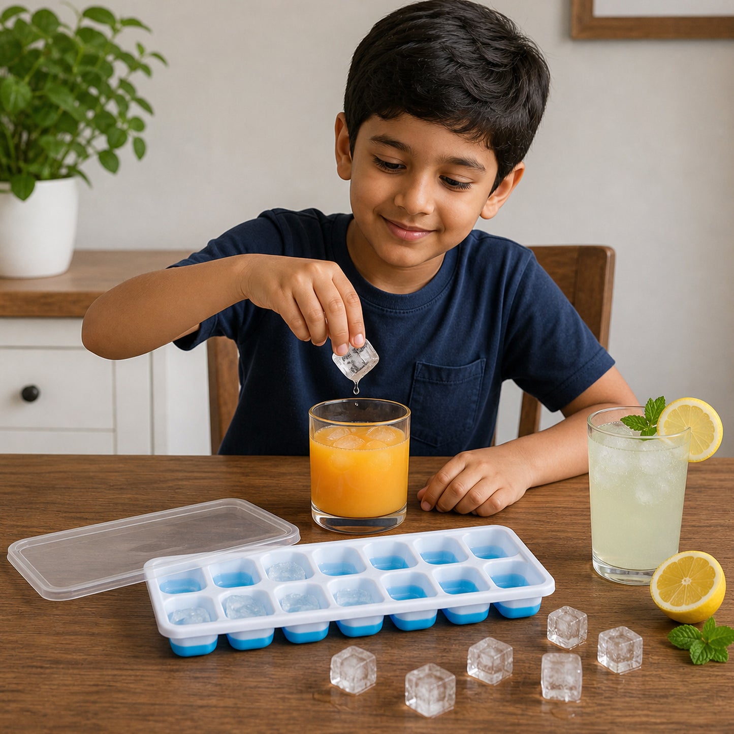 Mold tray used for ice cubes and frozen treats