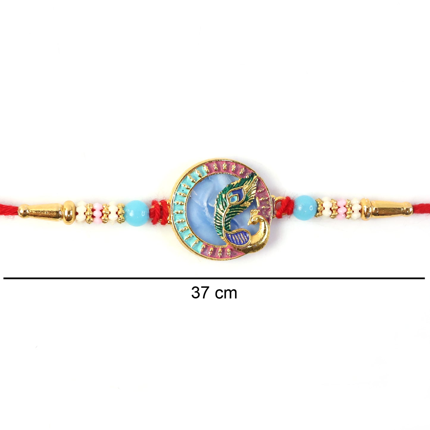 Colorful Peacock motif Rakhi for Raksha Bandhan