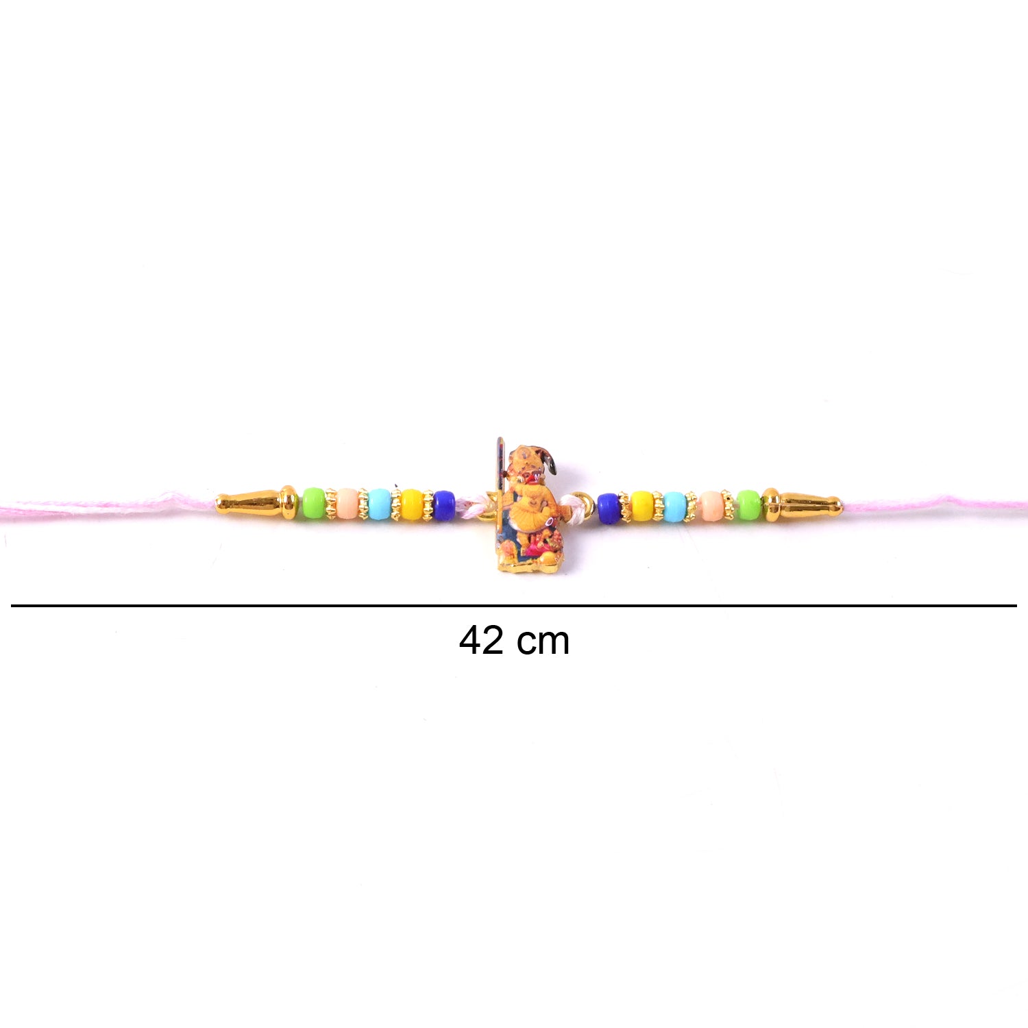 Traditional Hanuman Ji Rakhi showcasing festive colors