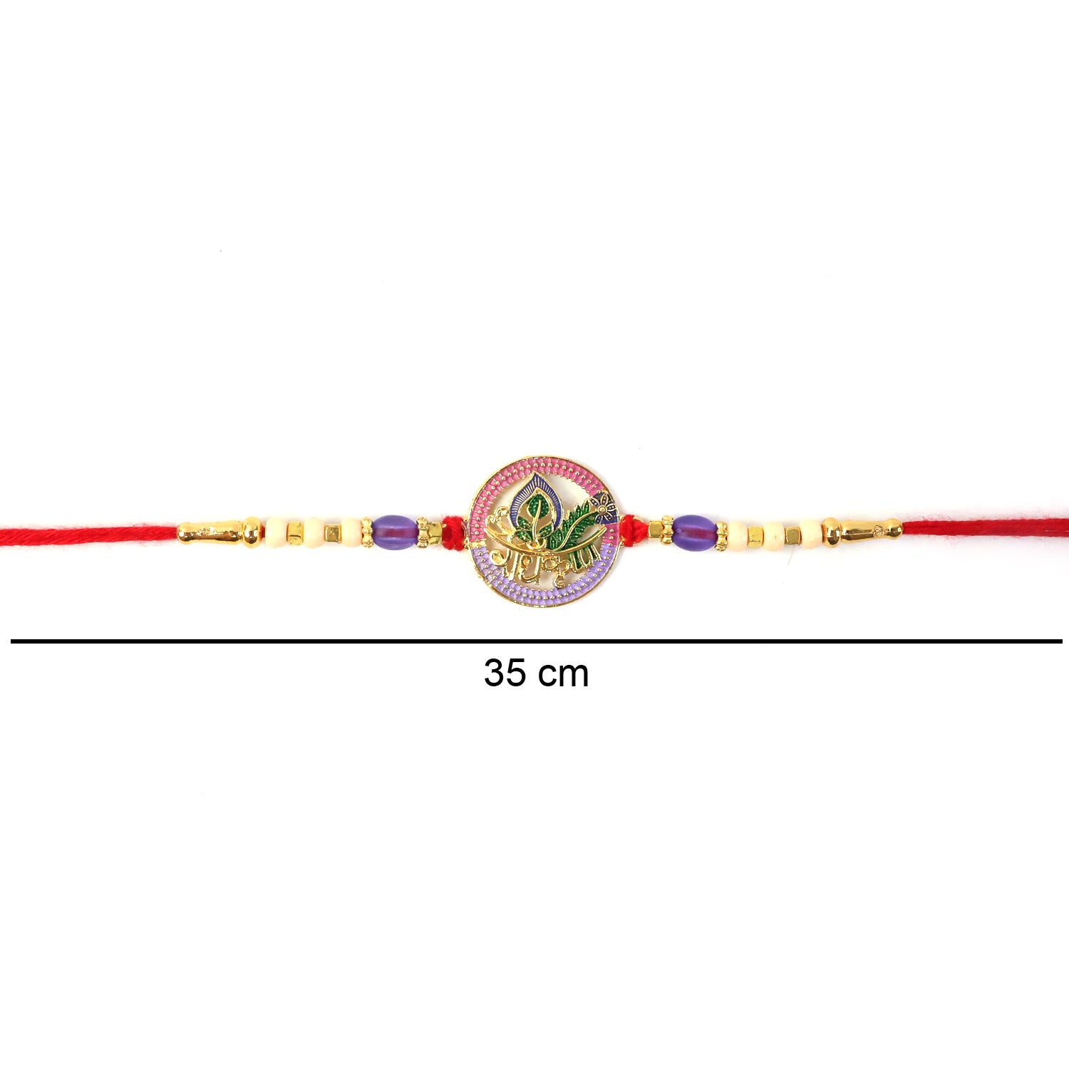 Radha Krishna rakhi on display