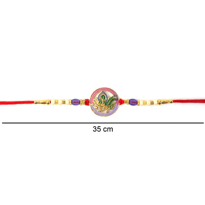 Radha Krishna rakhi on display
