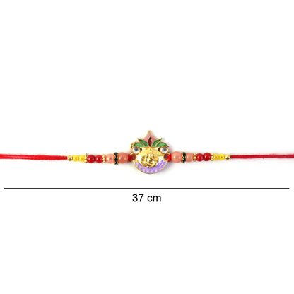 Traditional soft thread of Ganesh Rakhi
