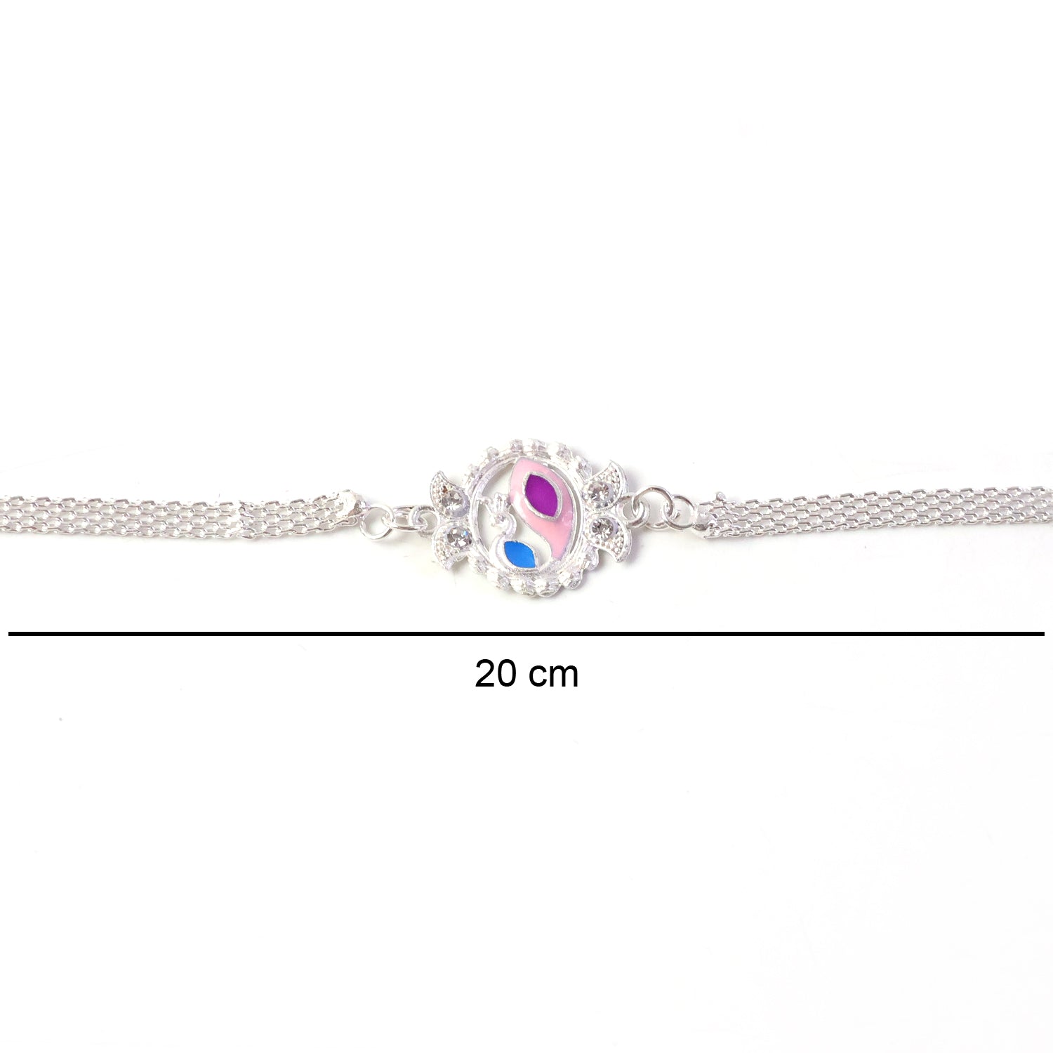 Stylish Peacock Design Rakhi Bracelet for Raksha Bandhan (1 Pc)