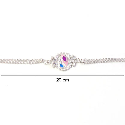 Stylish Peacock Design Rakhi Bracelet for Raksha Bandhan (1 Pc)