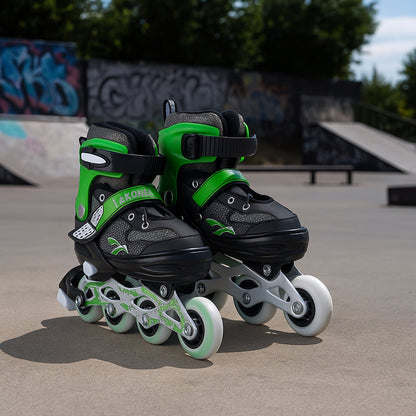 Professional Adjustable Inline Skates for Kids and Adults (Large / 1 Pair)