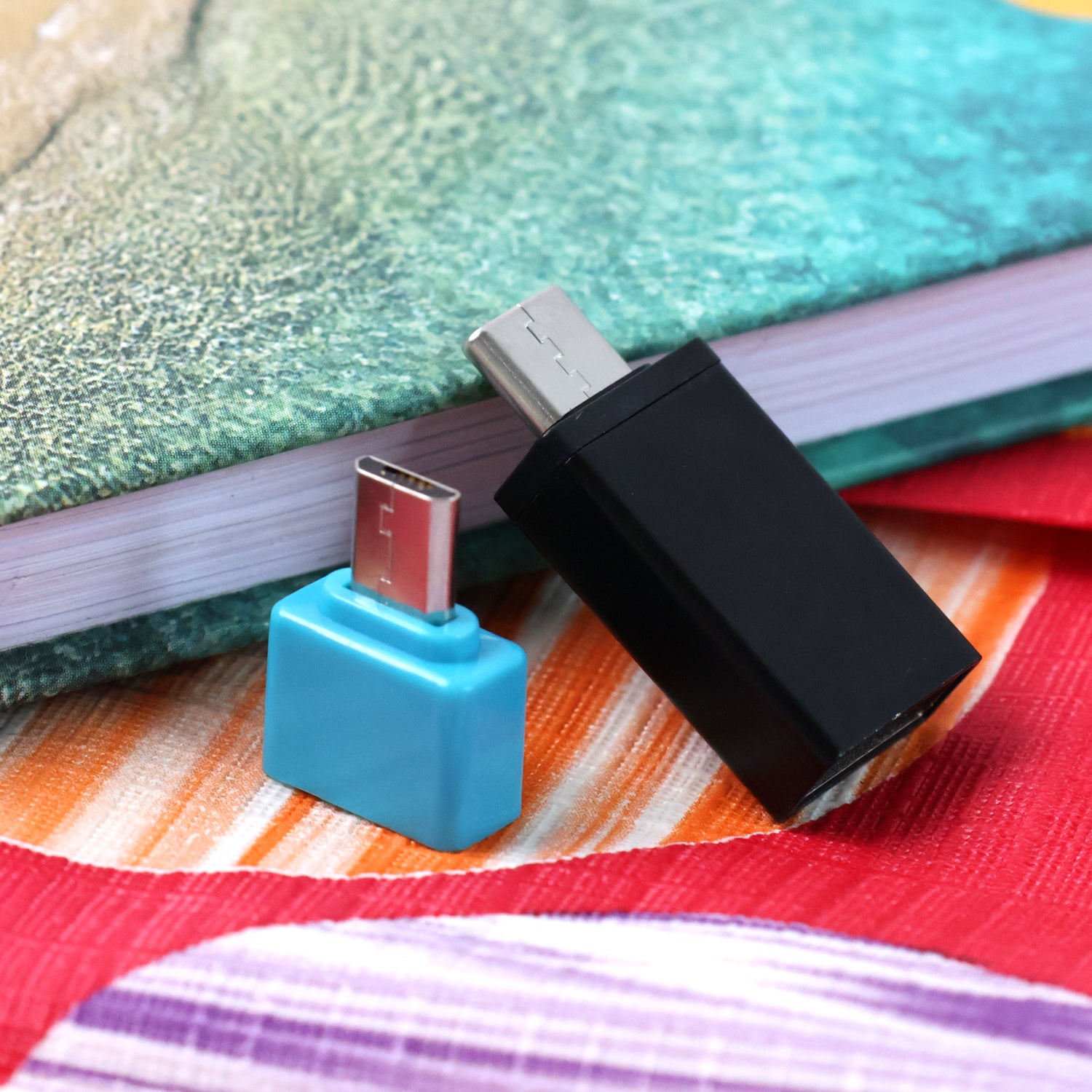 USB Micro & Type-C  to USB-A OTG Adapter - (2 Pc / Set)