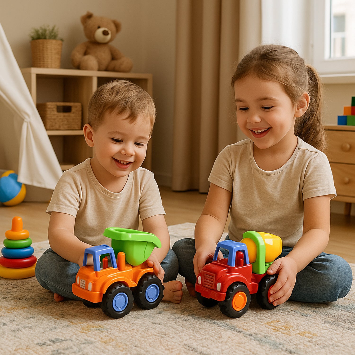  Construction Vehicle Toy Set for Kids