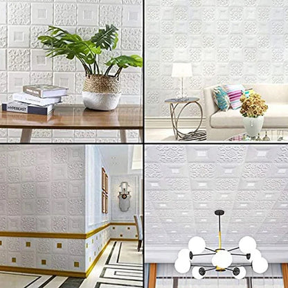 Wallpaper 3D Foam Wallpaper Sticker Panels (70 x 70 Cm / 1 Pc)
