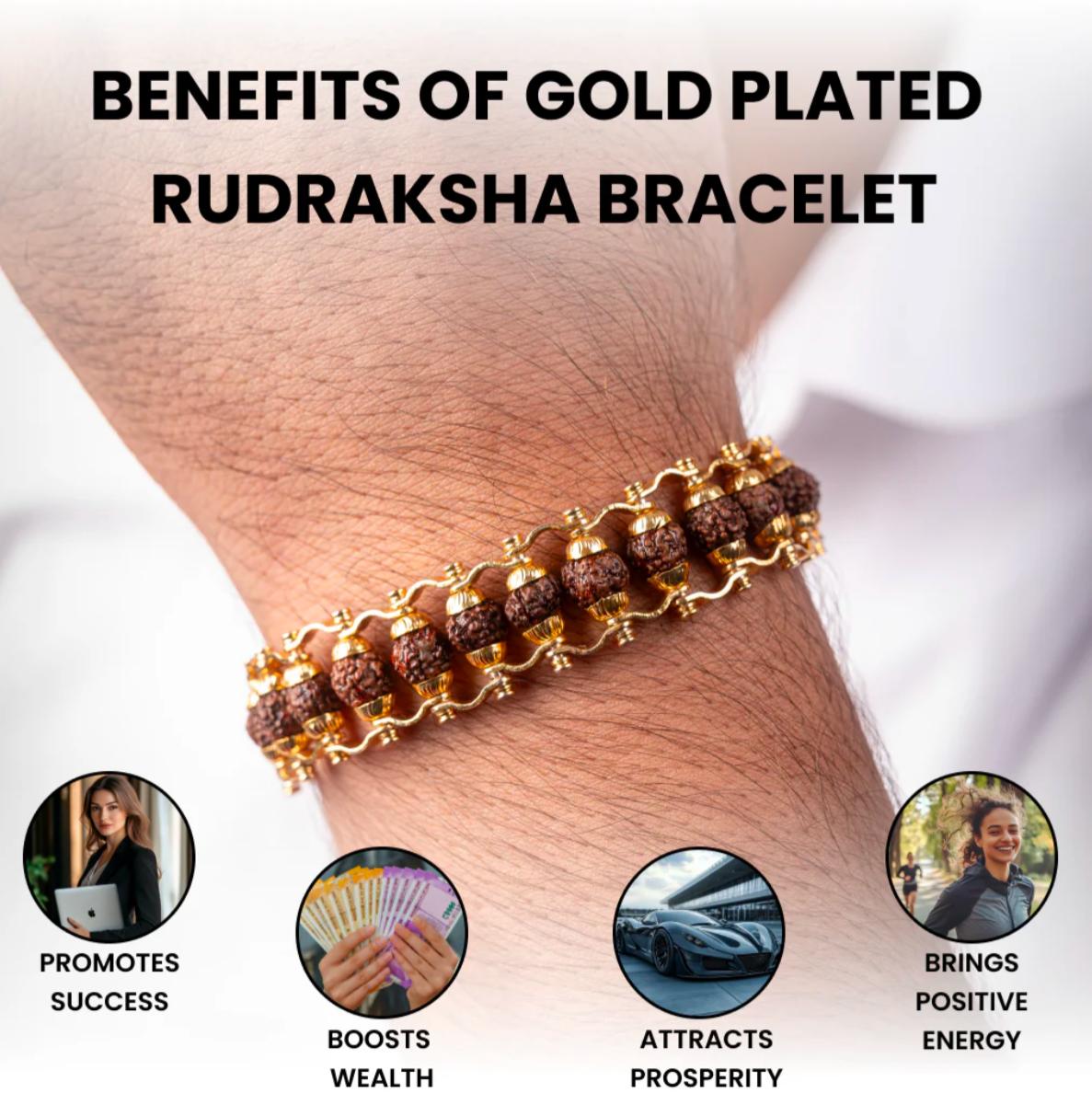 Rudraksha Bangle Bracelet Unisex