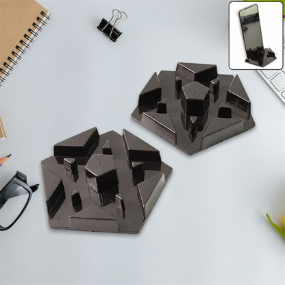 Multi-Angle Mobile Phone Stand – Hexagonal Plastic Holder 2 Pc