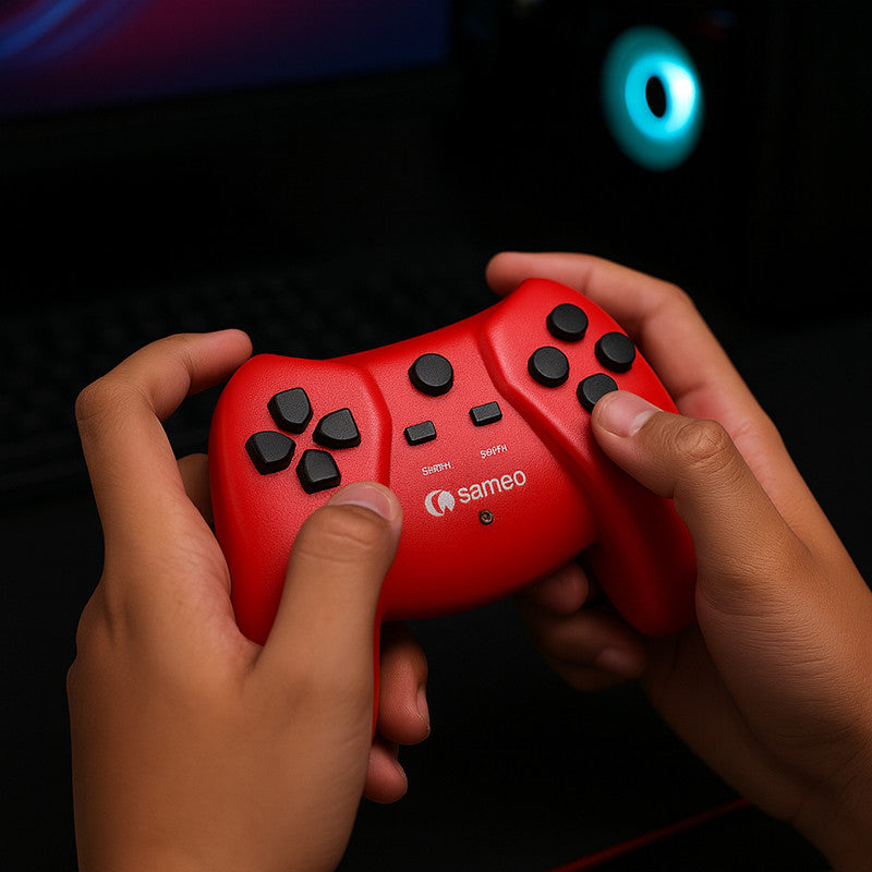Sameo UltraZone Gaming Console with Dual Wireless Controllers – Plug and Play Home Video Game System with Built-in Games