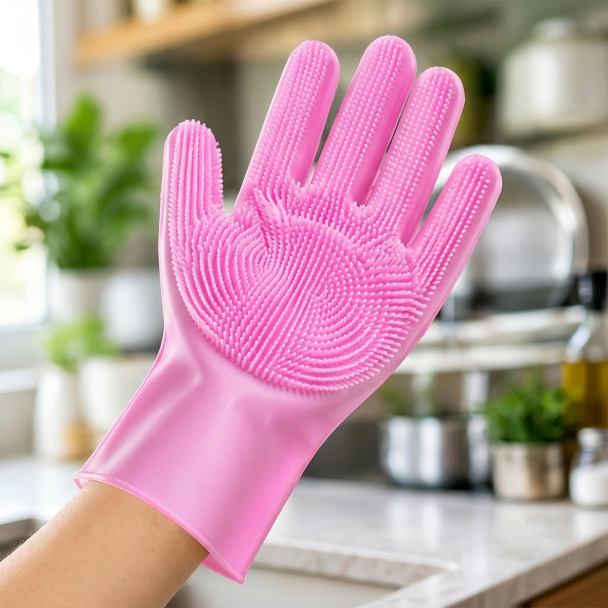 Silicone Cleaning Gloves - photo 6