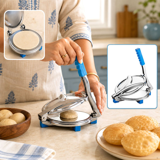 Puri Press – Stainless Steel Chapati & Papad Maker | Indo Glow