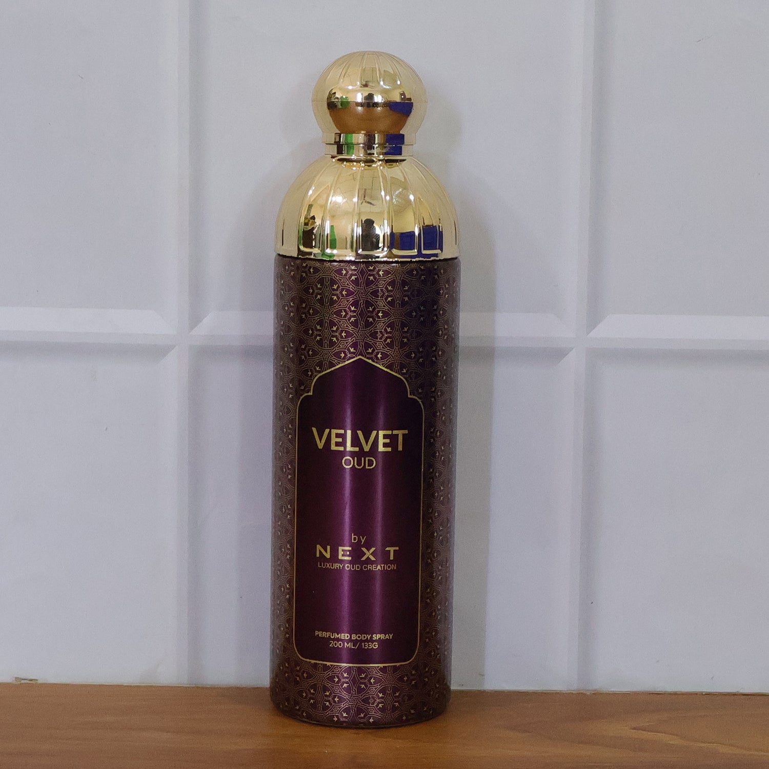luxury Velvet Oud body spray bottle