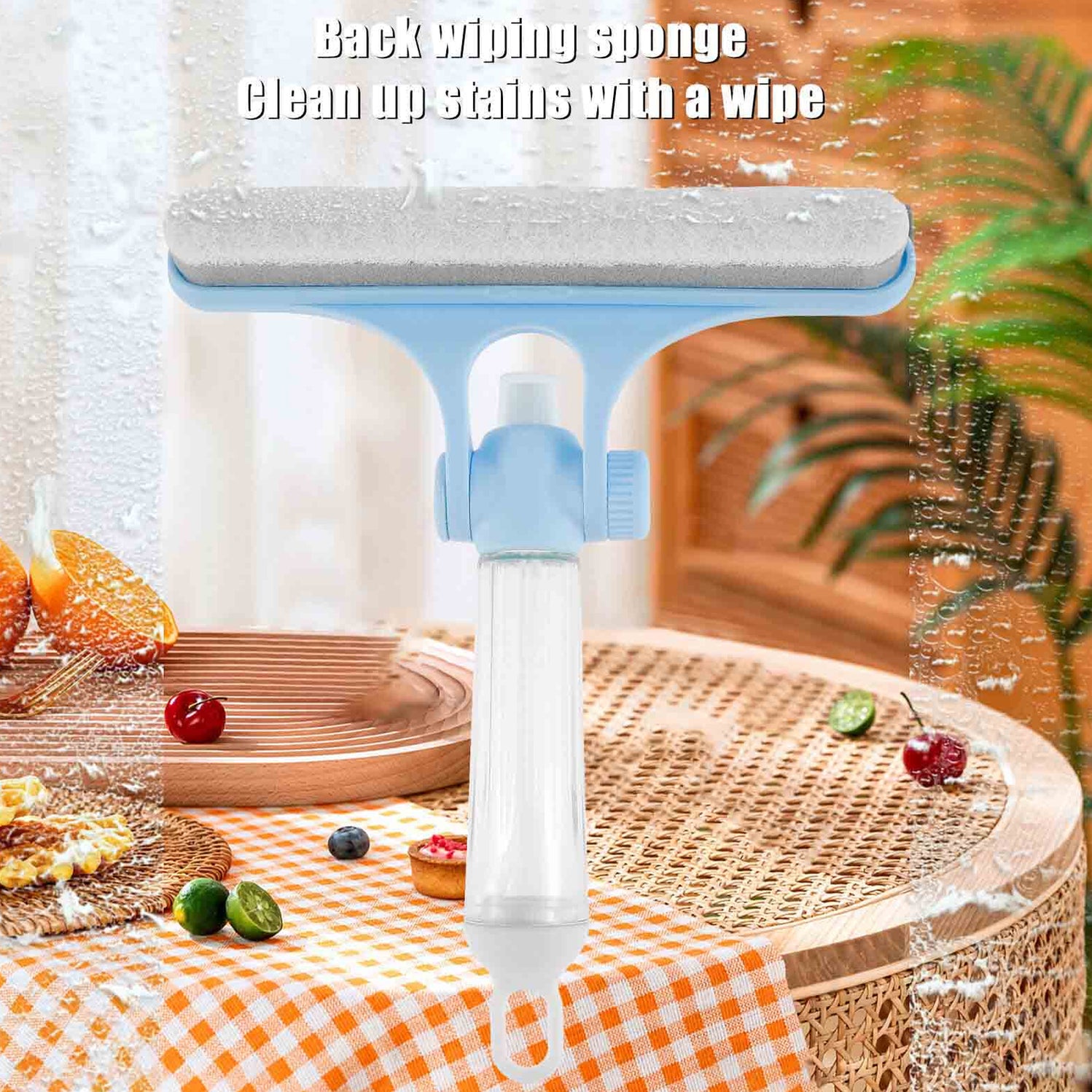 4 in 1 Multifunctional Glass Scraper, Window Glass Wiper with Watering ...