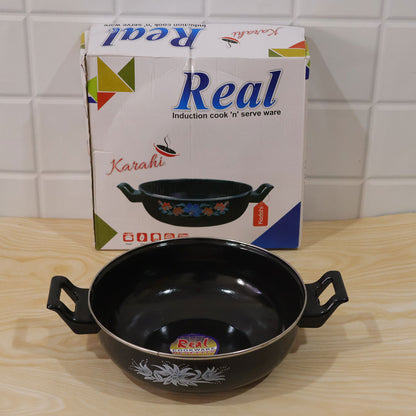 Cast Iron Kadai – Traditional 14 Inch Durable Pan | Indo Glow
