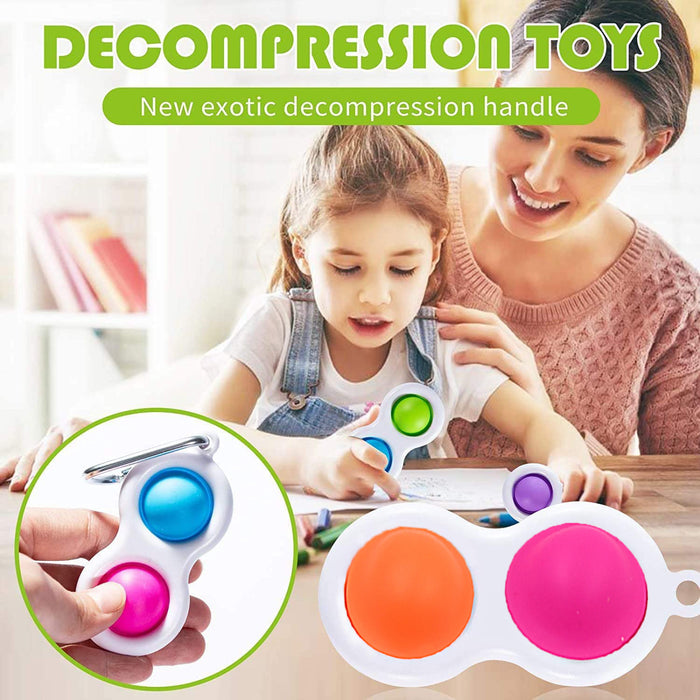 4850 Simple Dimple Fidget Toy Mini Keychain - DeoDap