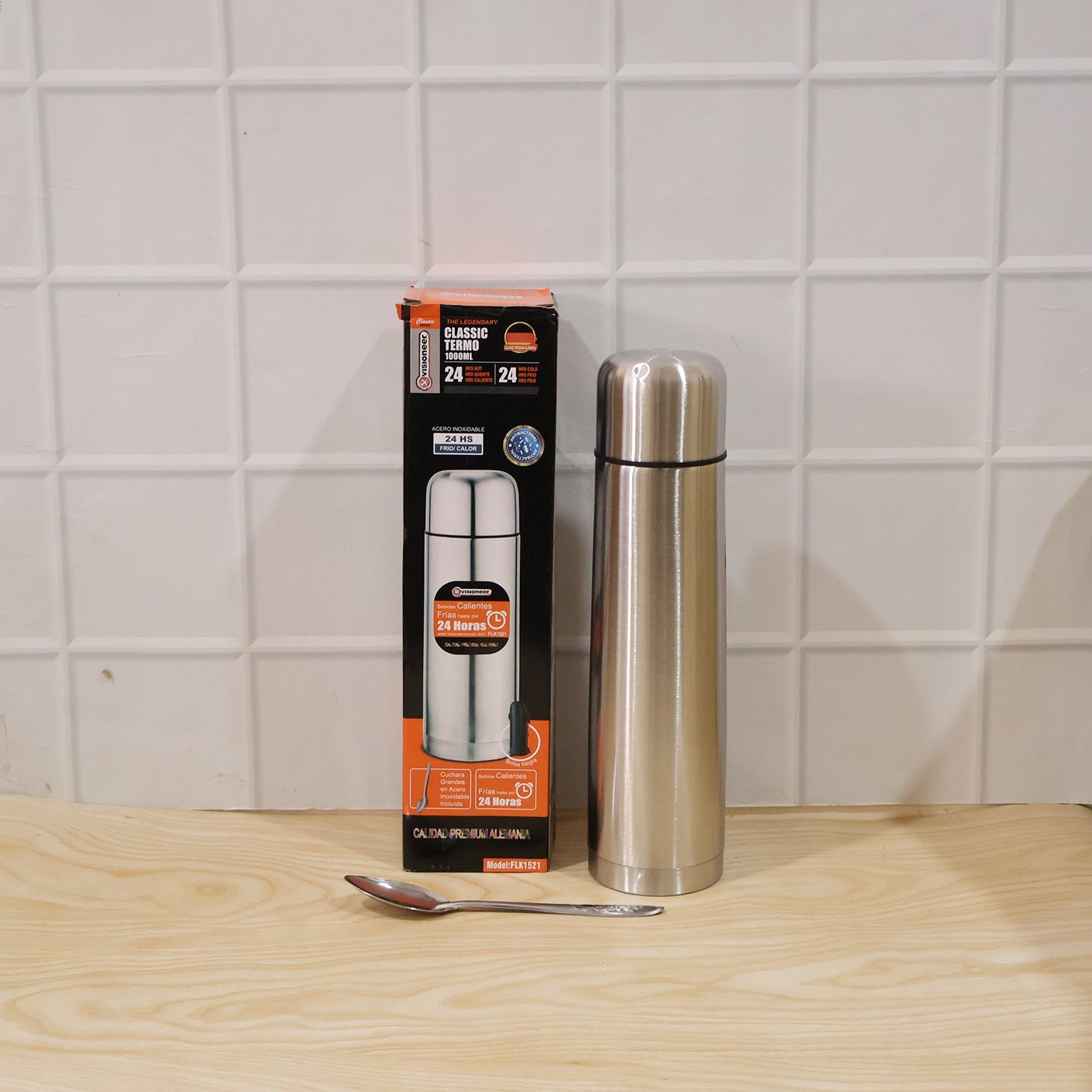 Steel vacuum bottle office