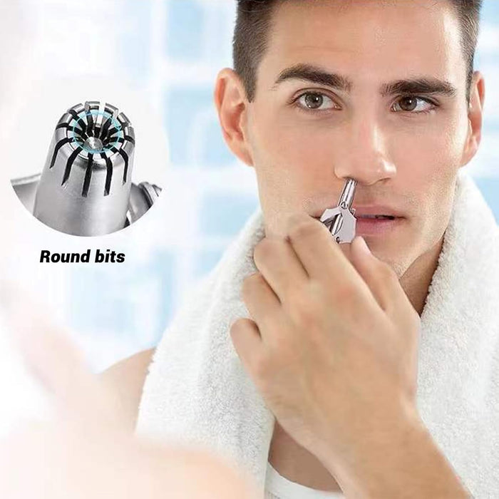 Stainless Steel Painless Nose Hair Remover (1 Pc)