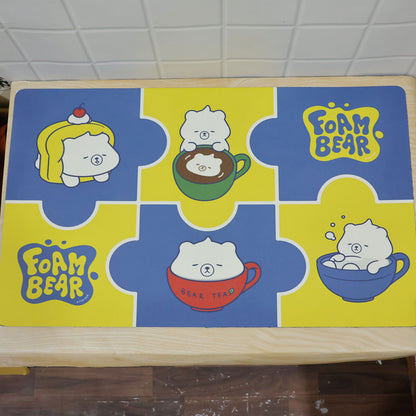 Absorbent Bathroom Mat, Cute Cartoon Bear Print Quick Dry Mat (1 Pc, 45x74 Cm)