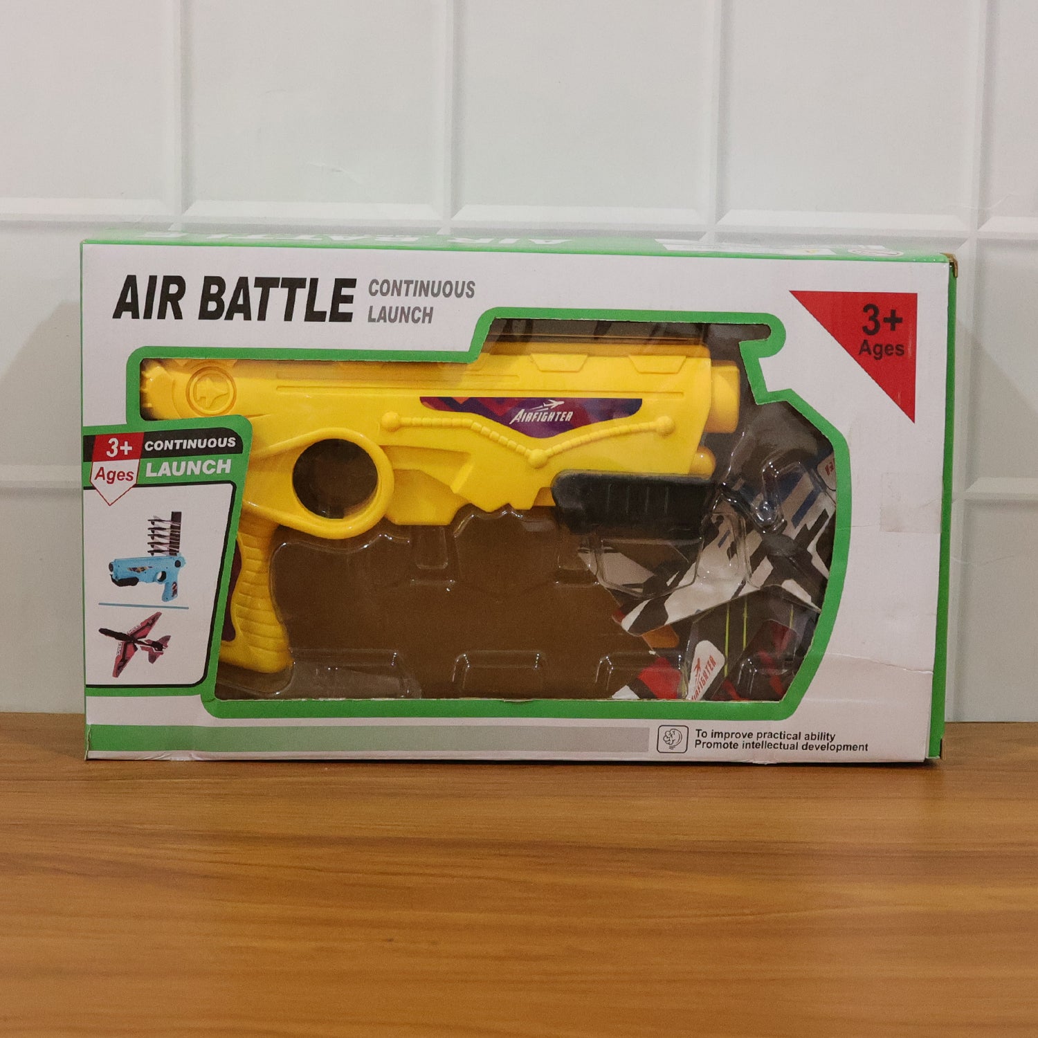 Air Battle Plane Launcher Gun Toy for Kids – Foam Glider Set (1 Set)