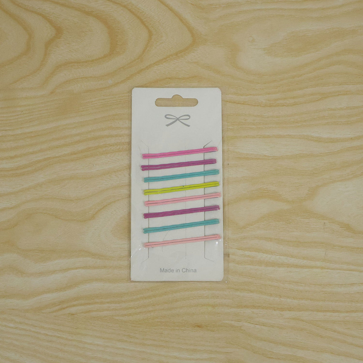 colourful metal hair pins set