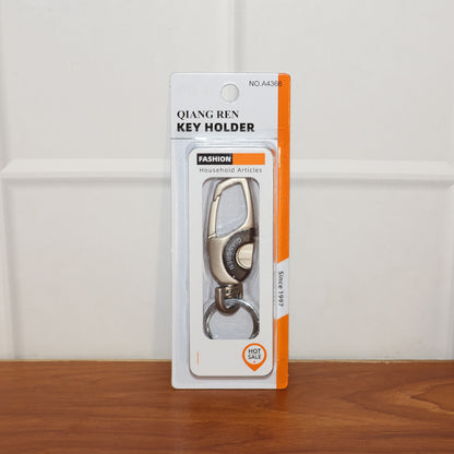 Dual-Ring Carabiner Key Holder - (1 Pc)