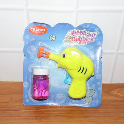 Elephant Bubble Gun for Kids - Includes Bubble Solution