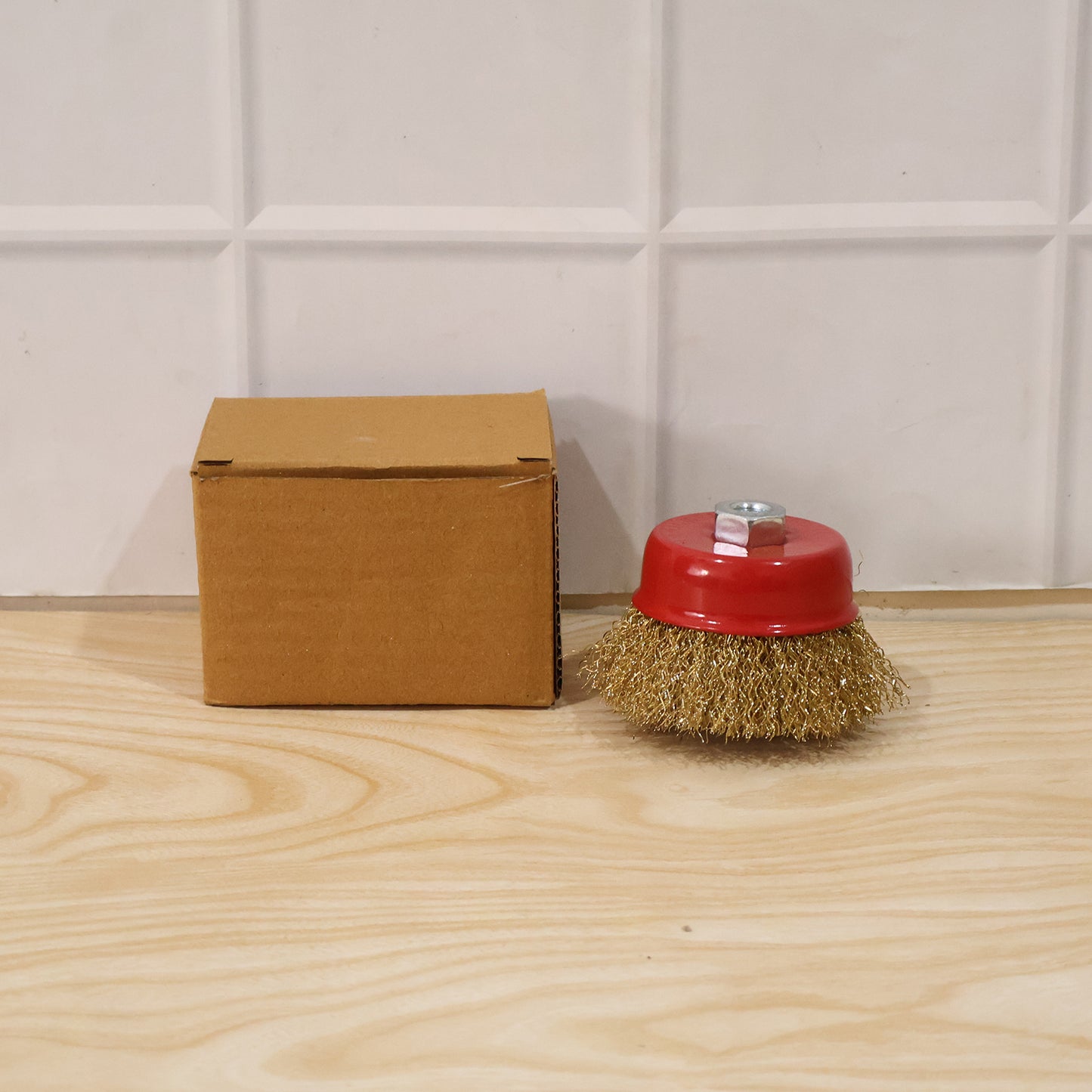 Wire cup brush garage use