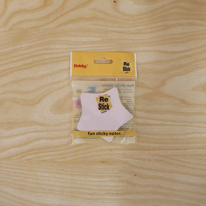 Cute star sticky notes pad for desk