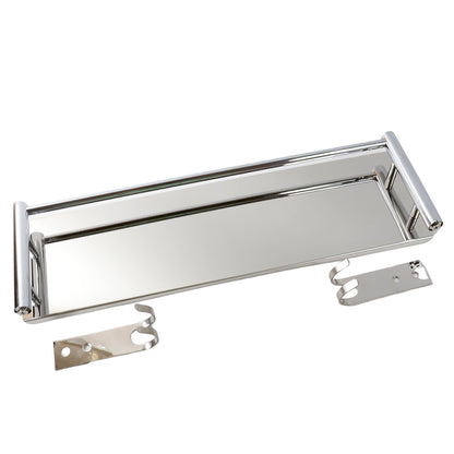 Stainless Steel Wall Mounted Washroom Rack - Single Layer Multipurpose Cabinet