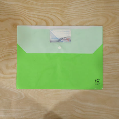 Stylish plastic document folder, ideal for busy professionals and students