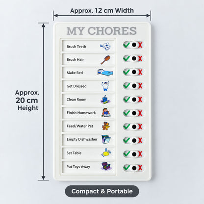 Chores Note Board for Home with Sliders to Track Daily Tasks (1 Pc)