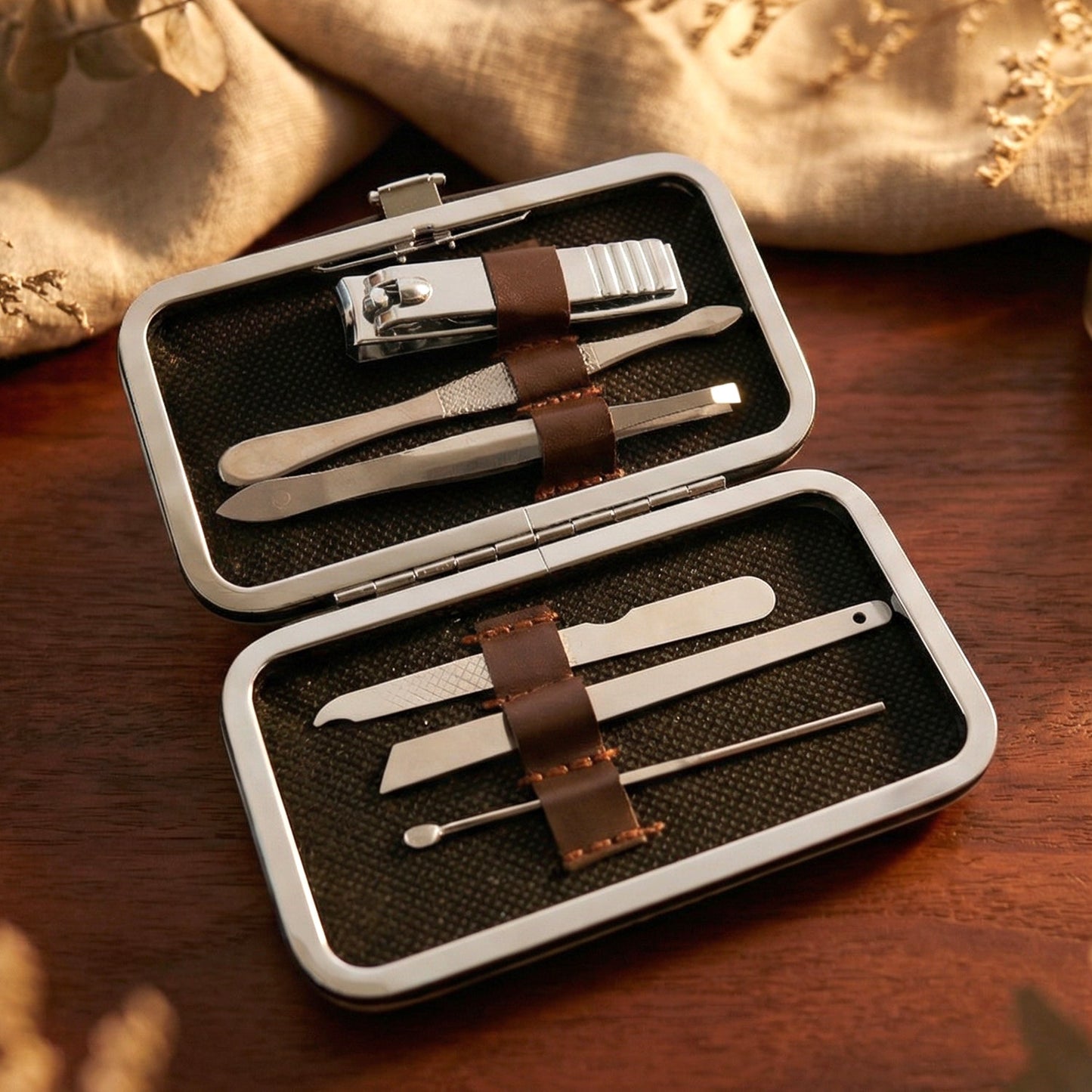 Premium Nail Care Grooming Kit – 6 in 1 Manicure Pedicure Set
