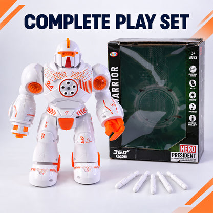 Musical Dancing Robot Toy for Kids, Rotating Robot with Lights and Sound (1 Pc)