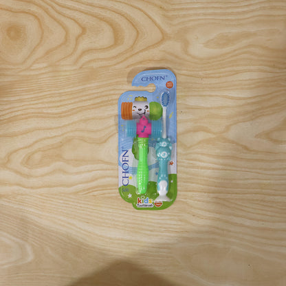 Multiple kids' toothbrush and hammer toy sets arranged