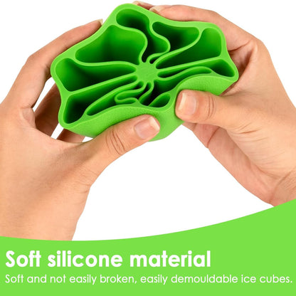 Lemon Shape Flexible Silicone Ice Cube Tray – 8-Slot Round Ice Mold (1 Pc)