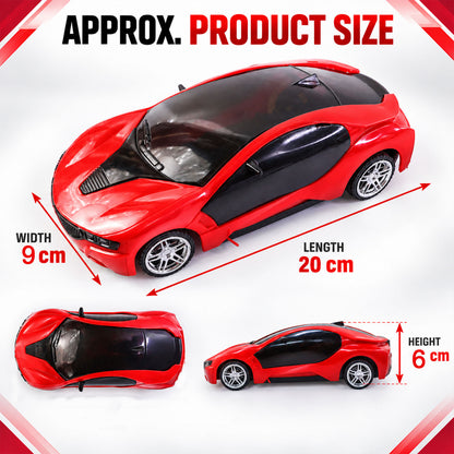 Rechargeable RC Sports Car Toy with 3D Sparkling LED Lights for Kids (1 Pc)