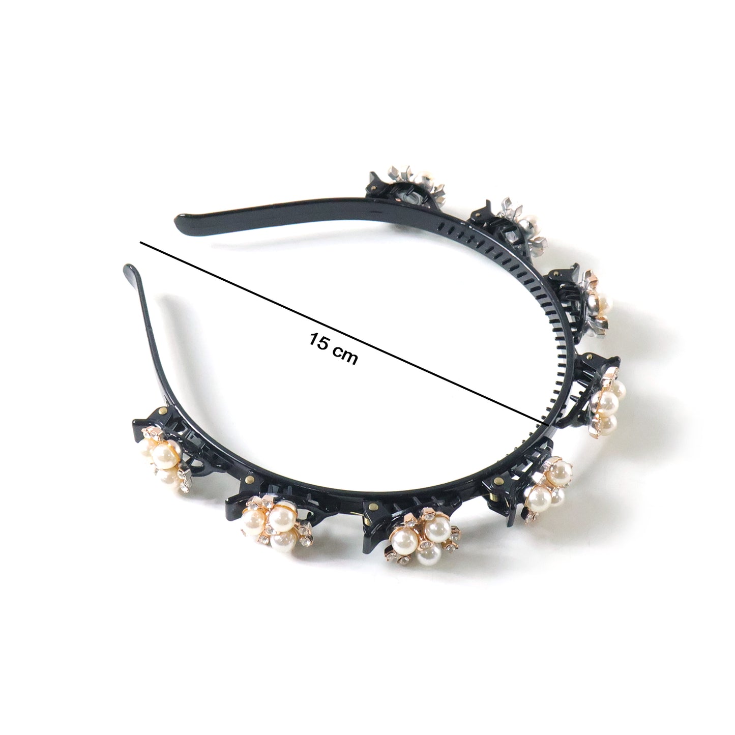luxury pearl floral hairband