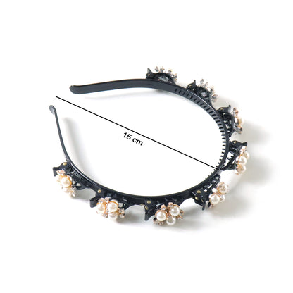 luxury pearl floral hairband