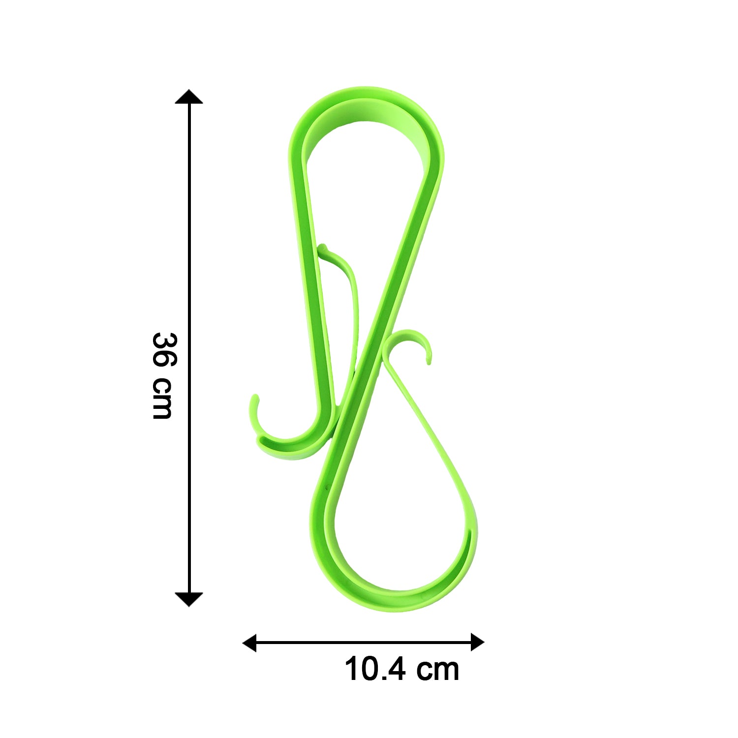 Plastic S Shape Multi Hook Hanger for Shoes Towels and Kitchen (1 Pc, Big Heavy)