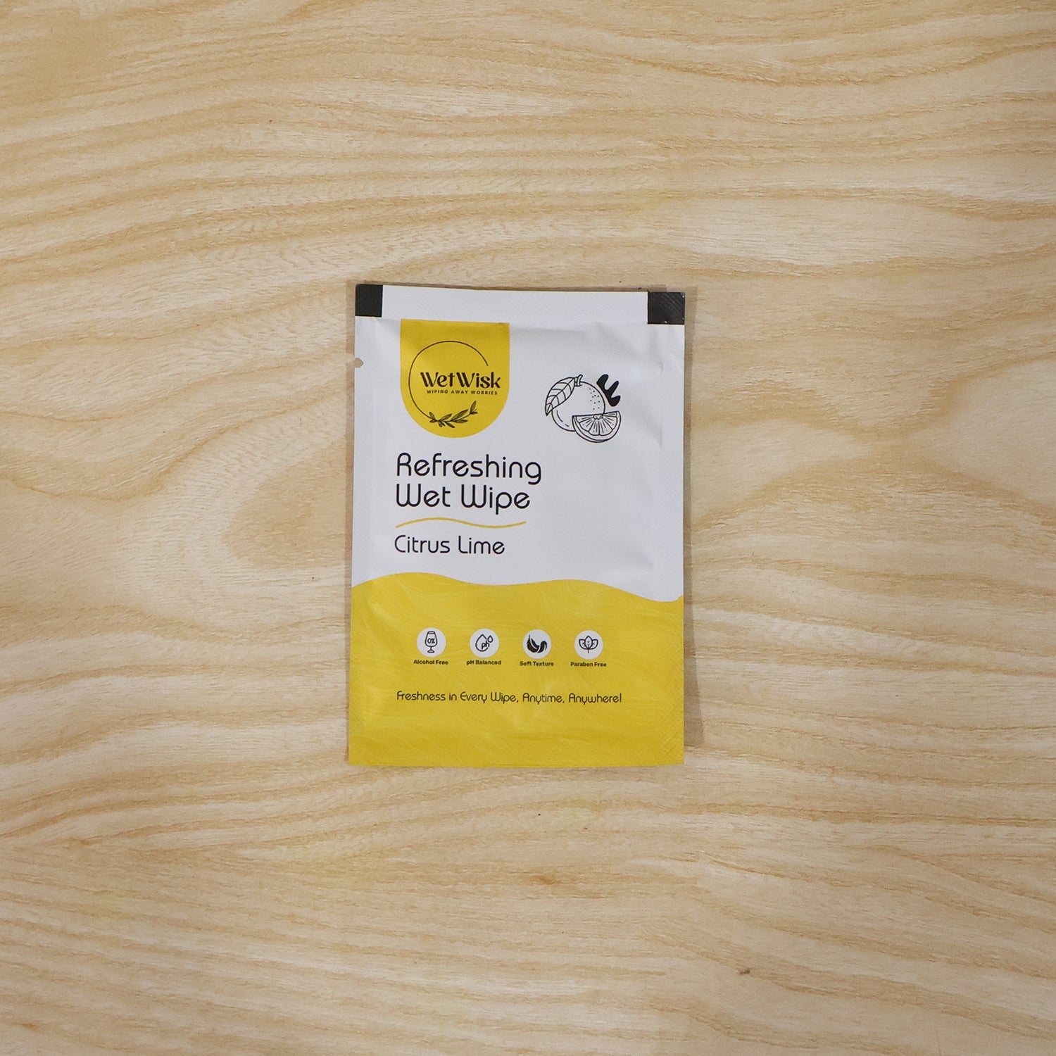 Citrus lime wipe daily hygiene