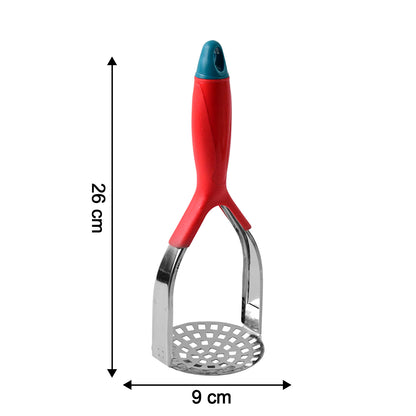 Supermom Kitchen Food Masher | Heavy Duty Masher for Fruits, Veggies & Potatoes | Soft Grip Handle (1 Pc)