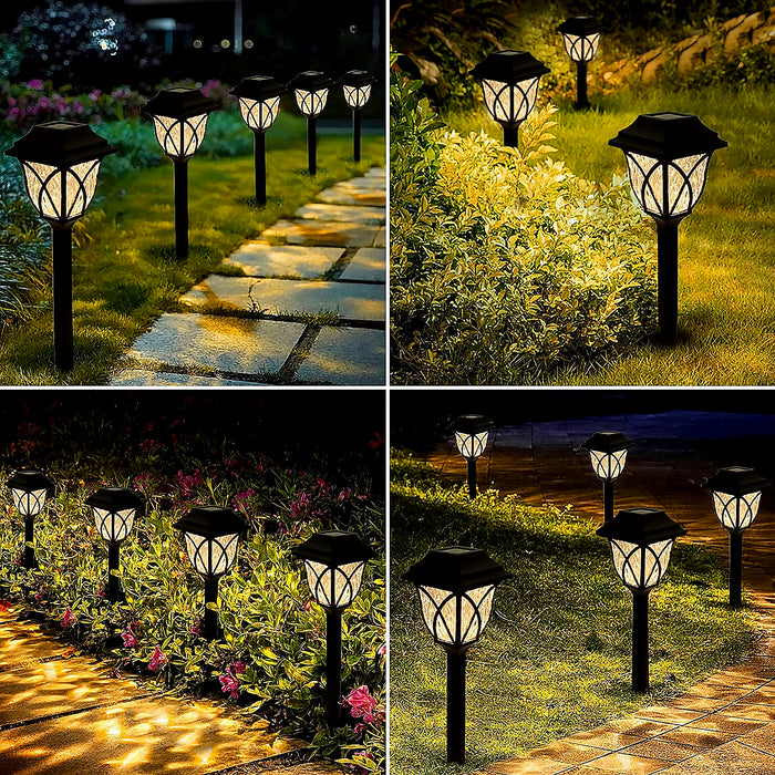 6625 Solar Garden Lights LED Outdoor Stake Spotlight Fixture for Garden Light (Pack of 2pc )